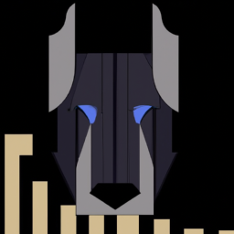 cubist dark dog