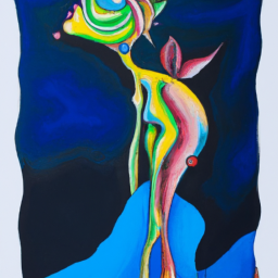 impressionist whimsical fantasy creature