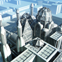 realistic dreamy cityscape