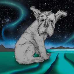 surrealist surreal dog