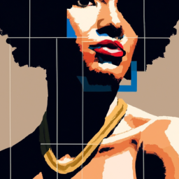 cubist serene portrait