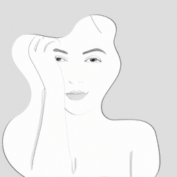 minimalist surreal portrait