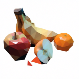 low poly detailed still life