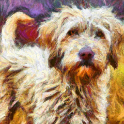 impressionist detailed dog