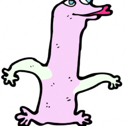 cartoon playful fantasy creature