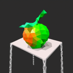 low poly playful still life