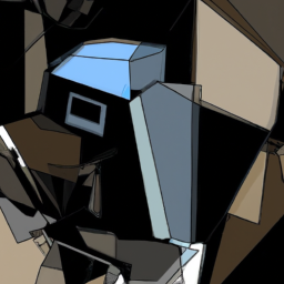cubist dark abstract
