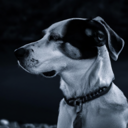 surrealist moody dog