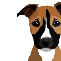 minimalist detailed dog