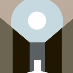 cubist moody landscape