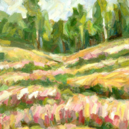 impressionist whimsical landscape