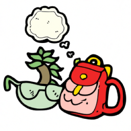 cartoon serene still life