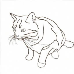 minimalist playful cat