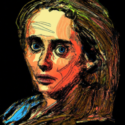 expressionist detailed portrait