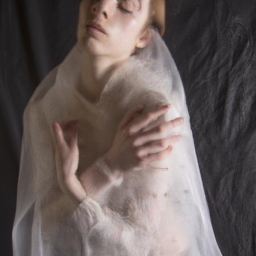 expressionist serene portrait