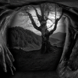 surrealist dark landscape