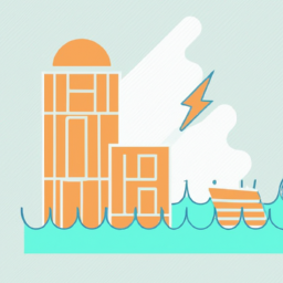 minimalist whimsical cityscape