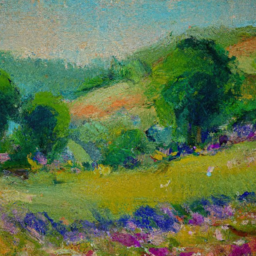 impressionist detailed landscape