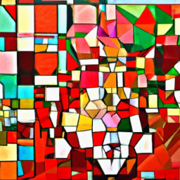 cubist dreamy abstract