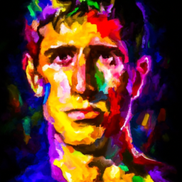 impressionist vibrant portrait