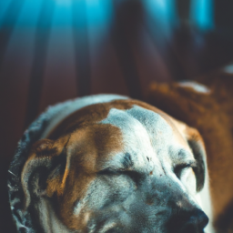 minimalist dreamy dog