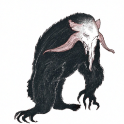 realistic serene fantasy creature