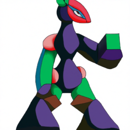 cubist playful fantasy creature