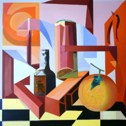 cubist surreal still life
