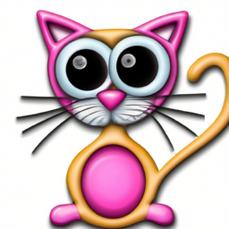 cartoon whimsical cat