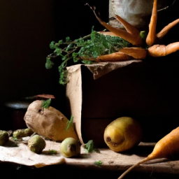 realistic moody still life