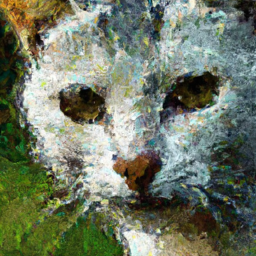 impressionist detailed cat